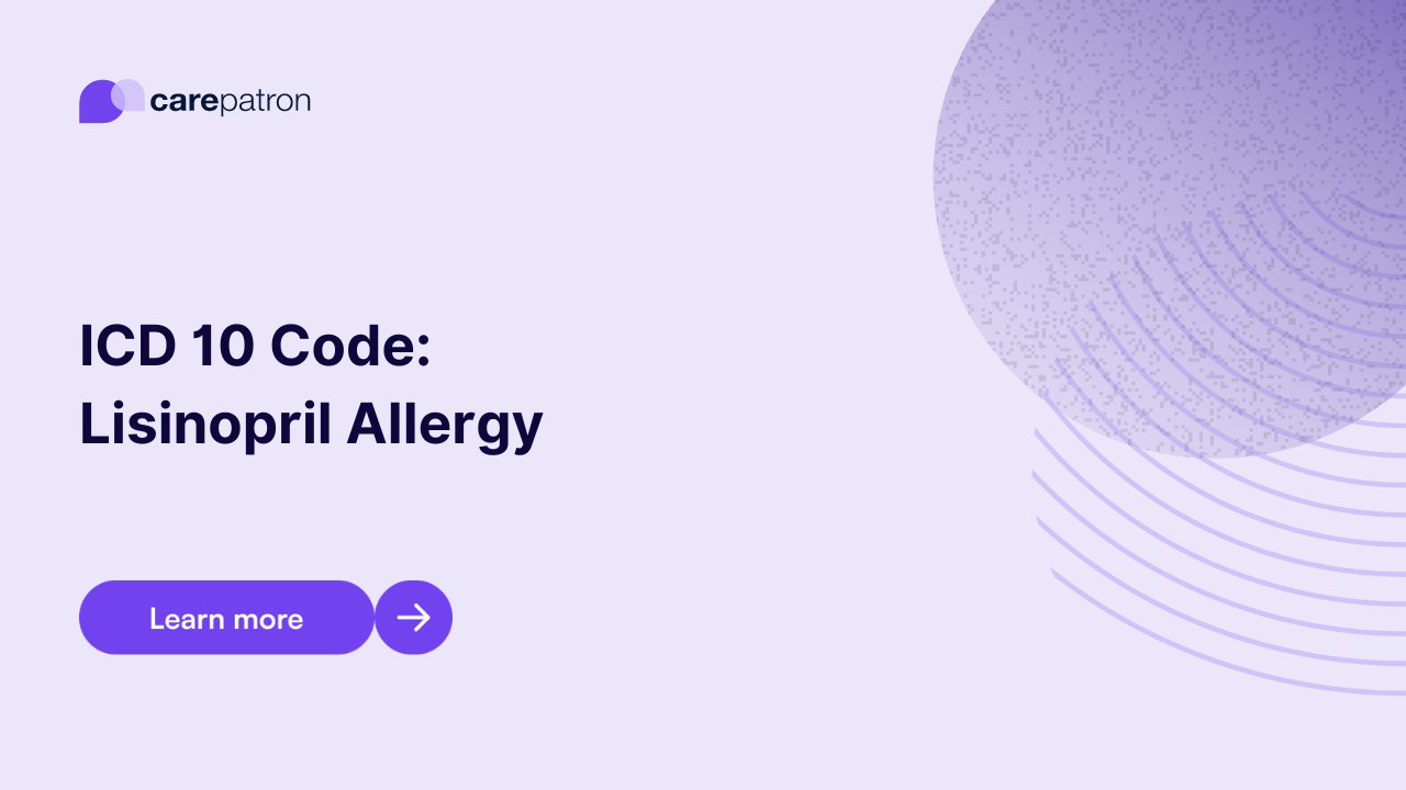 Lisinopril Allergy ICD10CM Codes 2023